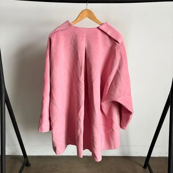 NWT Pink For Love And Lemons Collarless Blazer Jacket Sz X-Large - Picture 7 of 10
